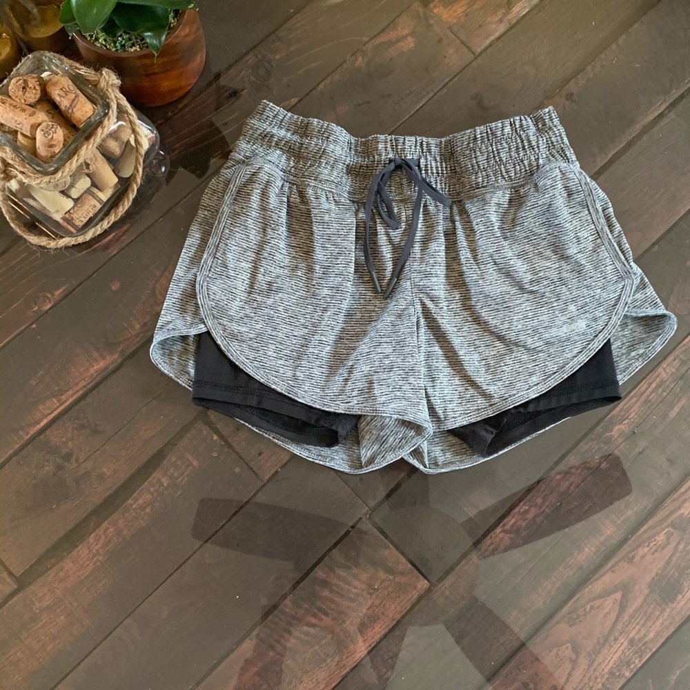 Gym Shorts with compression - Grey/ Black - Picture 2 of 4